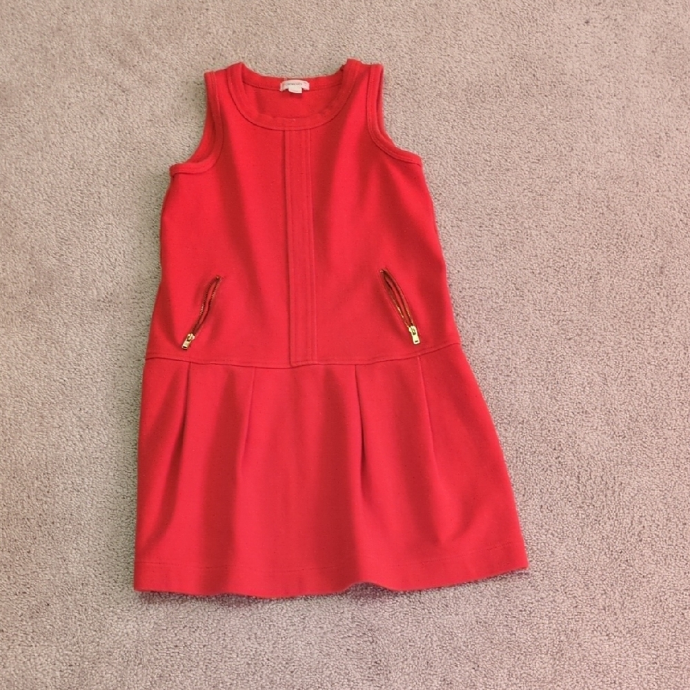 Girls Crew Cuts Red Dress With Pockets Great Condition